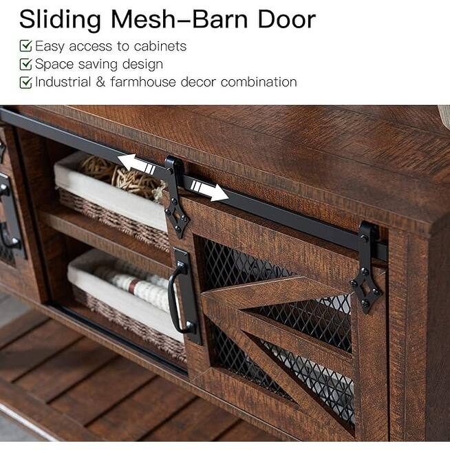 Farmhouse Entryway Table, Console Sofa Table, for Entry Way, Hallway