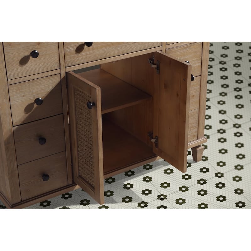 Ari Bath, Annie 42" Bathroom Vanity, Weathered Fir Finish