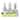 Portmeirion Botanic Garden Set of 3 Mini Vases - 5 inches each