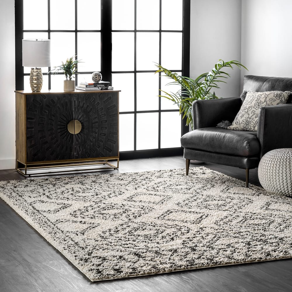 Nuloom Lacey Moroccan Geometric Shag Area Rug