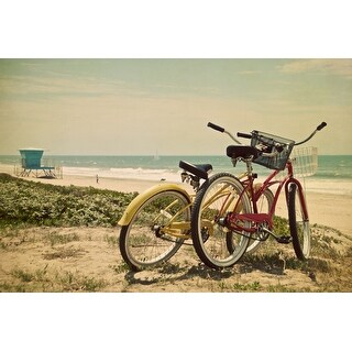 Bicycles & Beach Scene - LP Photography (Cotton/Polyester Chef's Apron ...