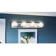 preview thumbnail 6 of 5, Tyleigh 4-Light Polished Chrome Vanity Light