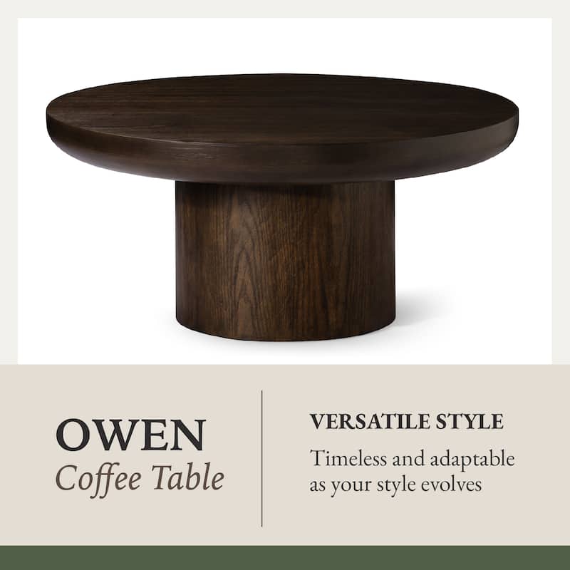 Maven Lane Owen Rustic Wooden Coffee Table