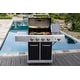 preview thumbnail 2 of 6, Kenmore 4-Burner Propane Gas Grill with Searing Side Burner in Stainless Steel/Black