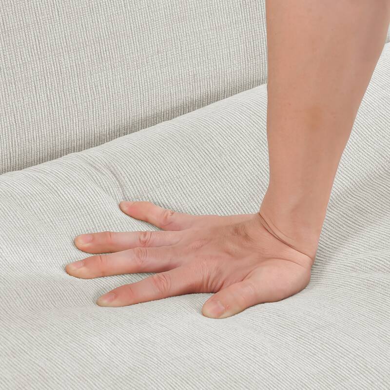 Vivian 55" Chenille Loveseat - Removable Cushion Cover with Zipper