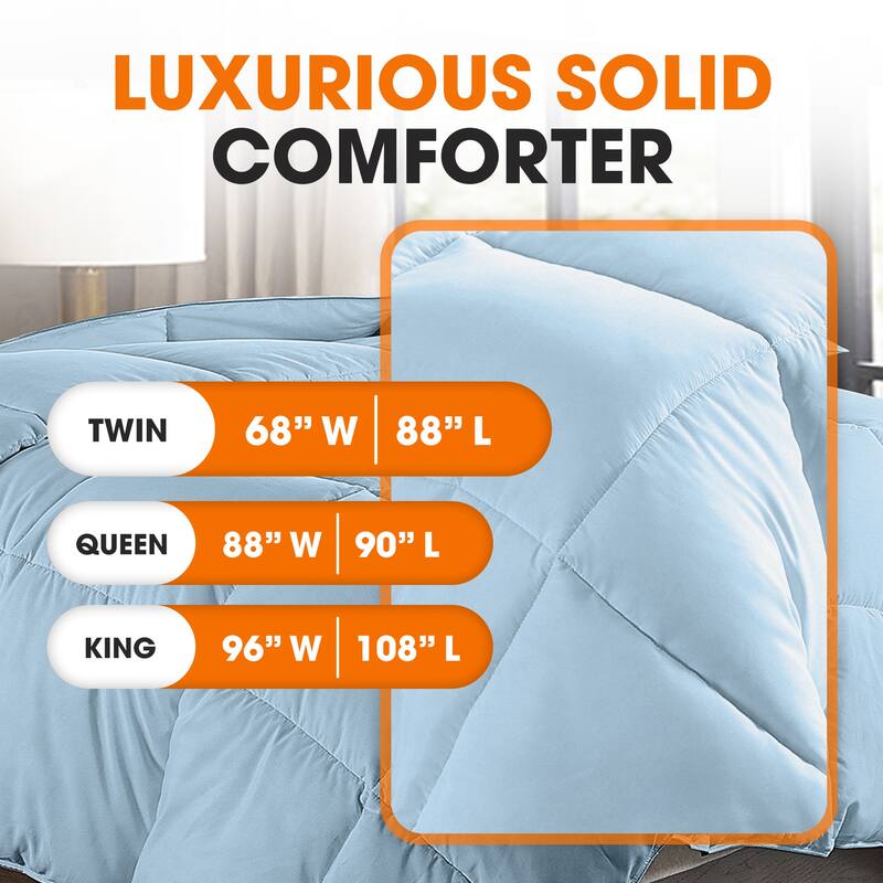 Cheer Collection All Season Down Alternative Hypoallergenic Comforter