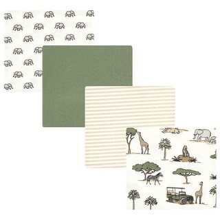 Hudson Baby Cotton Flannel Receiving Blankets, Going On Safari, One Size - Going On Safari - One Size