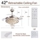 preview thumbnail 11 of 69, Sofucor 52Inch Low Profile Flush Mount Ceiling Fan with LED Light,3‑Blade Quiet Light Combo for Bedroom Kitchen Living Room