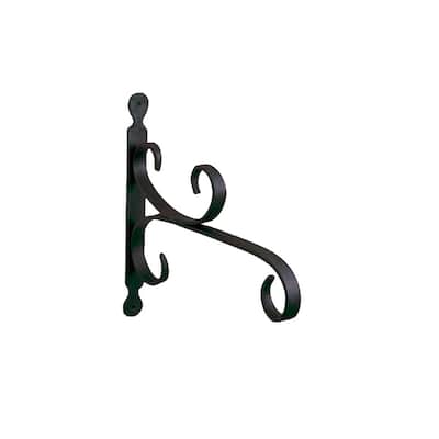 Achla Designs All Purpose Traditional Style Bracket, Small, 12 Inch Wide, Black Powder Coat Finish