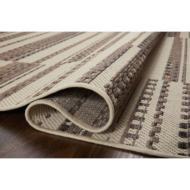 Alexander Home Renee Modern Stripe Indoor / Outdoor Rug