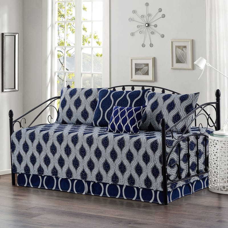 Serenta 6 Piece Cotton Blend Daybed Bedspread Coverlet Set - 75" x 39"