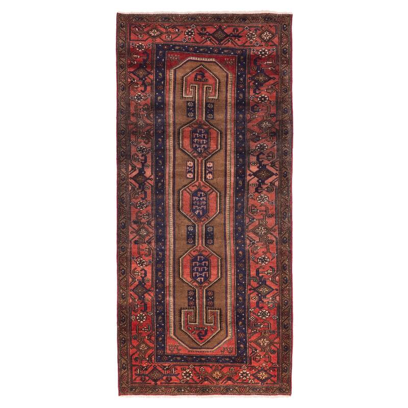 ECARPETGALLERY Hand-knotted Konya Anatolian Brown Wool Rug - 4'1 x 8'11