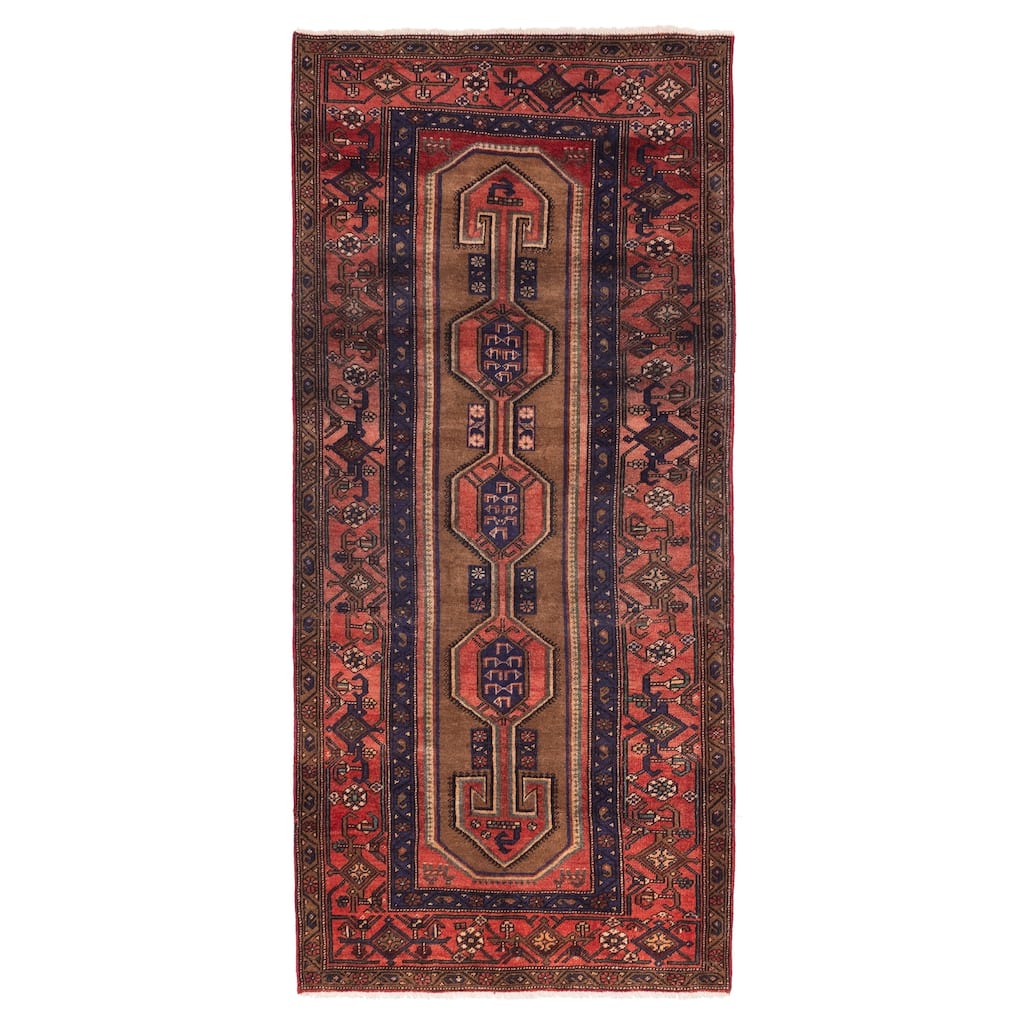 ECARPETGALLERY Hand-knotted Konya Anatolian Brown Wool Rug - 4'1 x 8'11