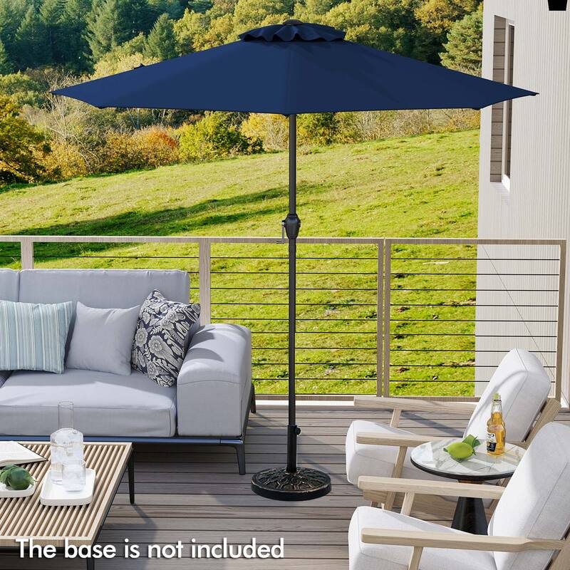 Gymax Outdoor Patio Umbrella Modern Table Umbrella w/8 Heavy Duty Ribs