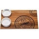 preview thumbnail 3 of 4, Red Vanilla Slice Acacia Serving Tray w/ 2 bowls