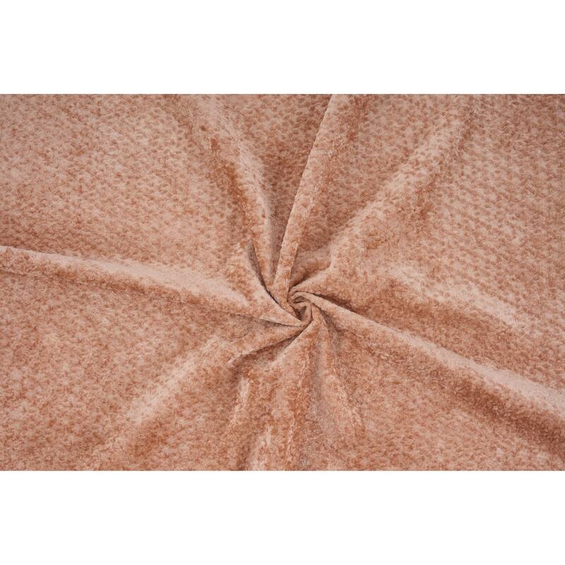 Chenille Single Sofa Chair Chaise Lounge with Phone Holder, Upholstered Recliner Sleeper Sofa Bed for Living Room