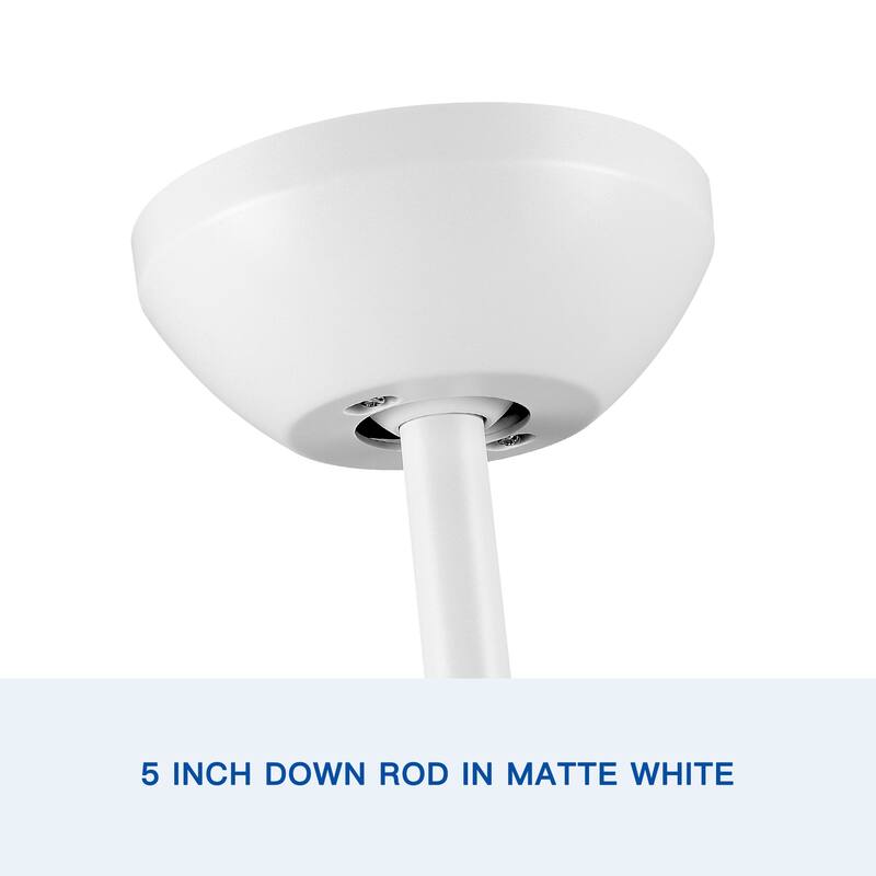 48" 3-Speed Intergrated LED Ceiling Fan with ABS Blade
