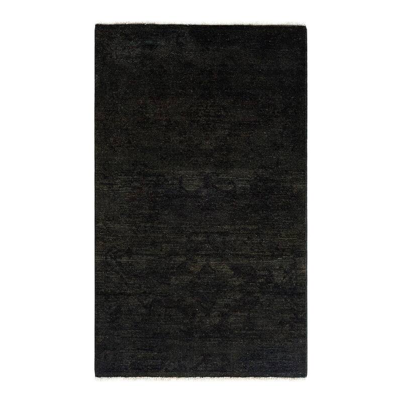 Vibrance One-of-a-Kind Hand-Knotted Runner Rug - Brown, 2' 8" x 4' 4" - 2' 8" x 4' 4"