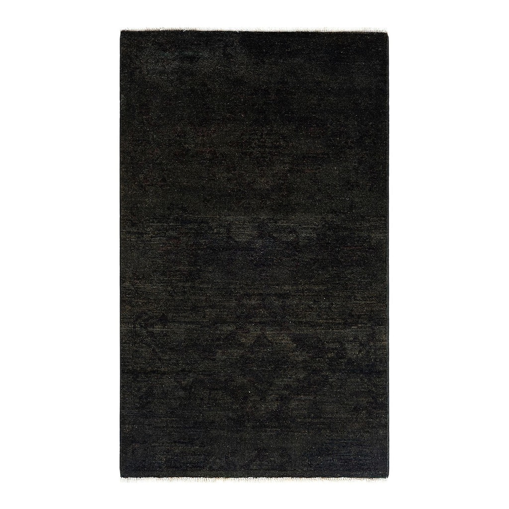 Vibrance One-of-a-Kind Hand-Knotted Runner Rug - Brown, 2' 8" x 4' 4" - 2' 8" x 4' 4"