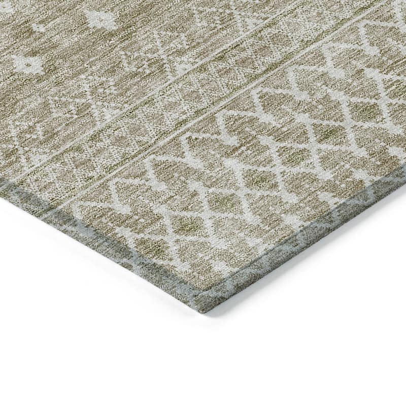 Machine Washable Indoor/ Outdoor Chantille Morrocan Boho Rug