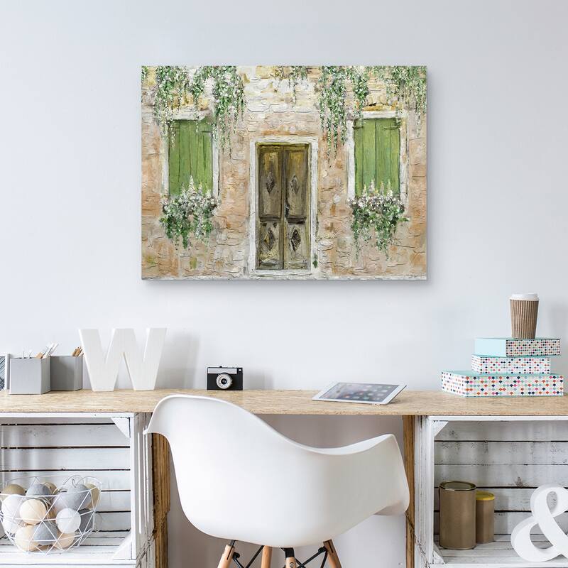 Bienvenue Light by Studio Arts Canvas Art Print