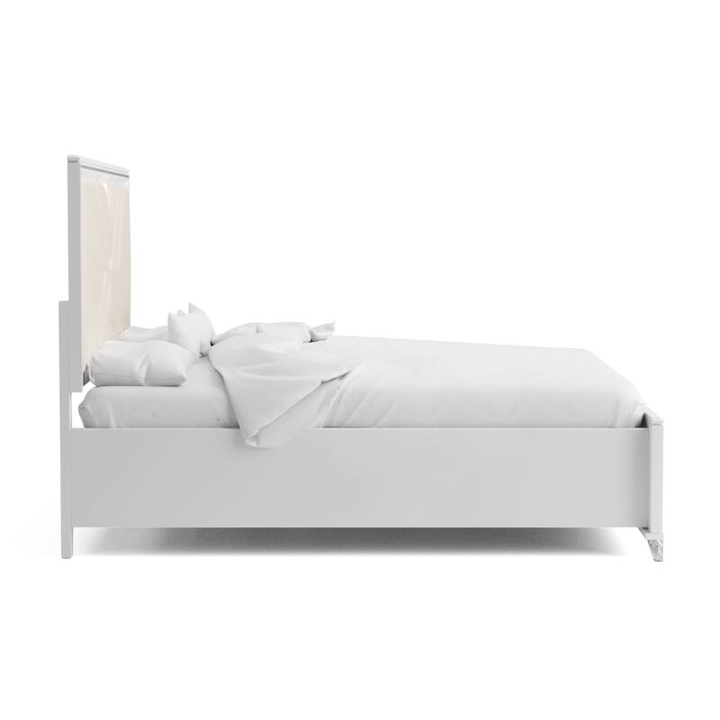 Furniture of America Bel Air Modern LED Headboard 2-Drawer Platform Bed with Storage