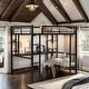 preview thumbnail 2 of 12, Contemporary Design Full Size Loft Metal & MDF Bed with Long Desk and Shelves, Sturdy Construction & Safety Guaranteed, Black