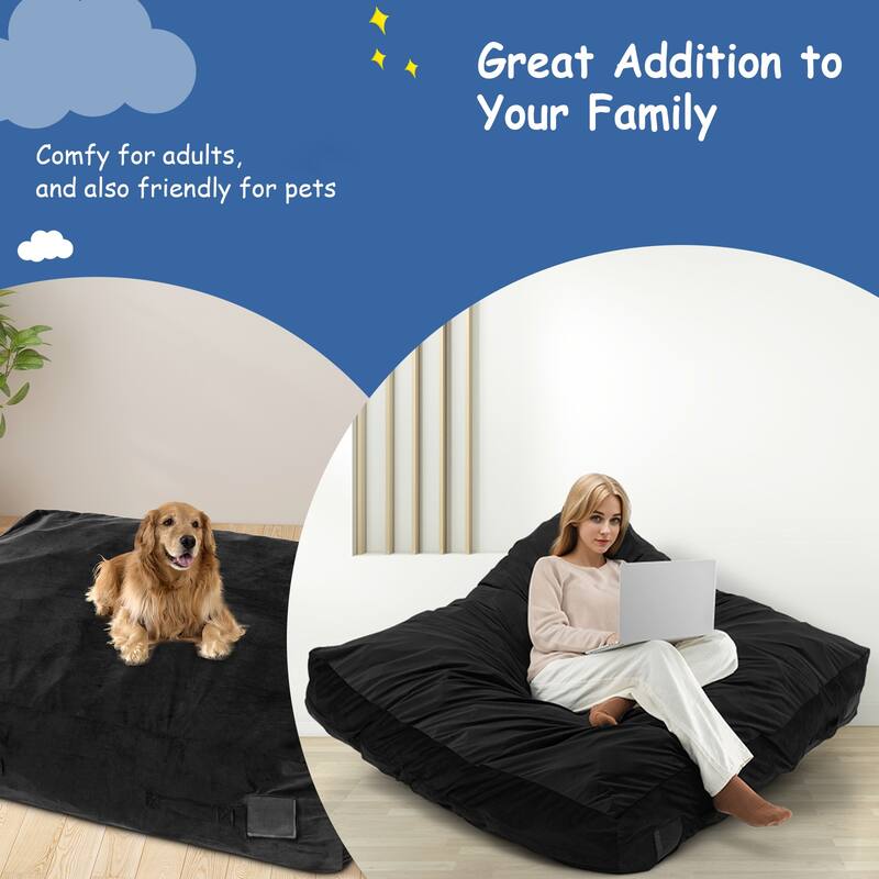 Costway 47" x 35.5" Crash Pad Sensory Mat with Foam Blocks and - See Details
