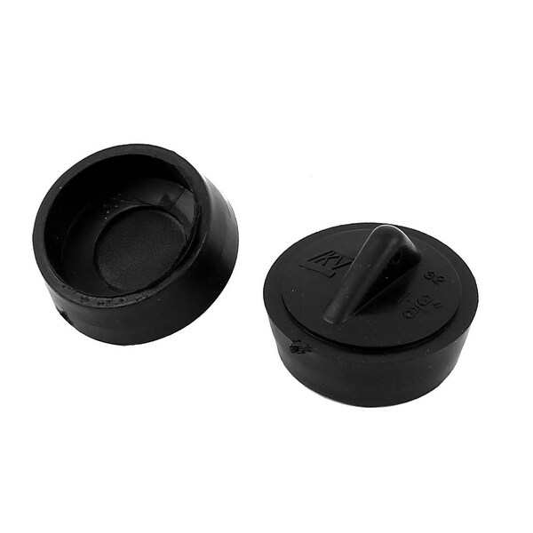 shop 2pcs 32mm hole dia rubber water sink plug drain bathtub garbage
