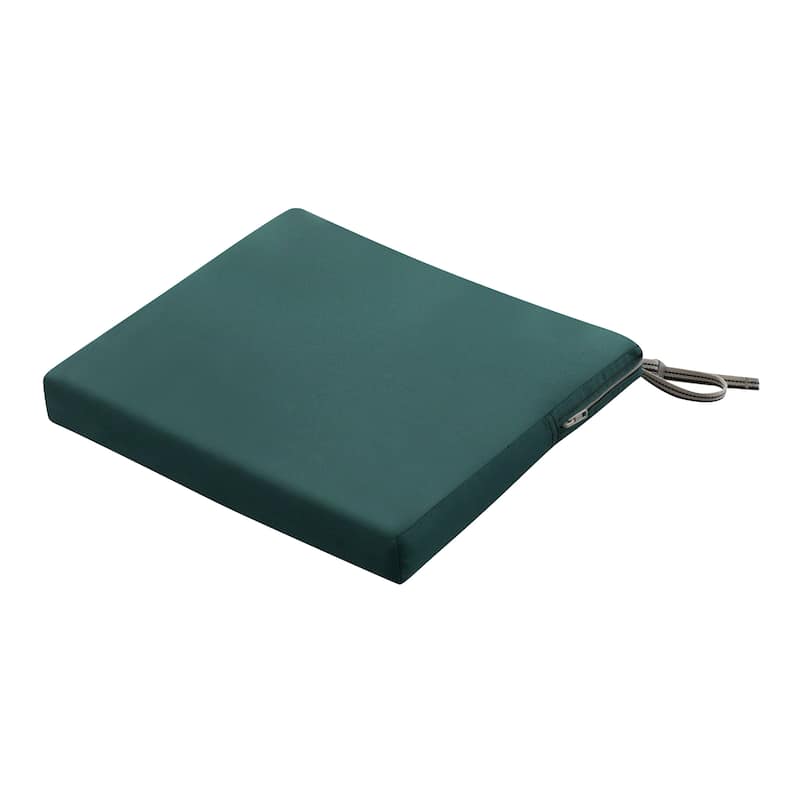 Classic Accessories Ravenna Water-Resistant Patio Chair Seat Cushion, 18 x 18 x 2 Inch