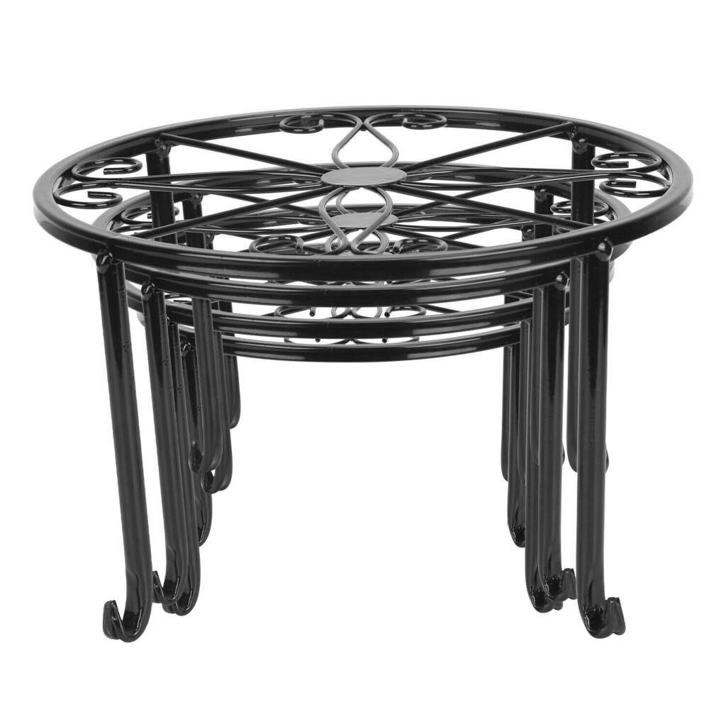 4Pcs Iron Plant Stand Shelf