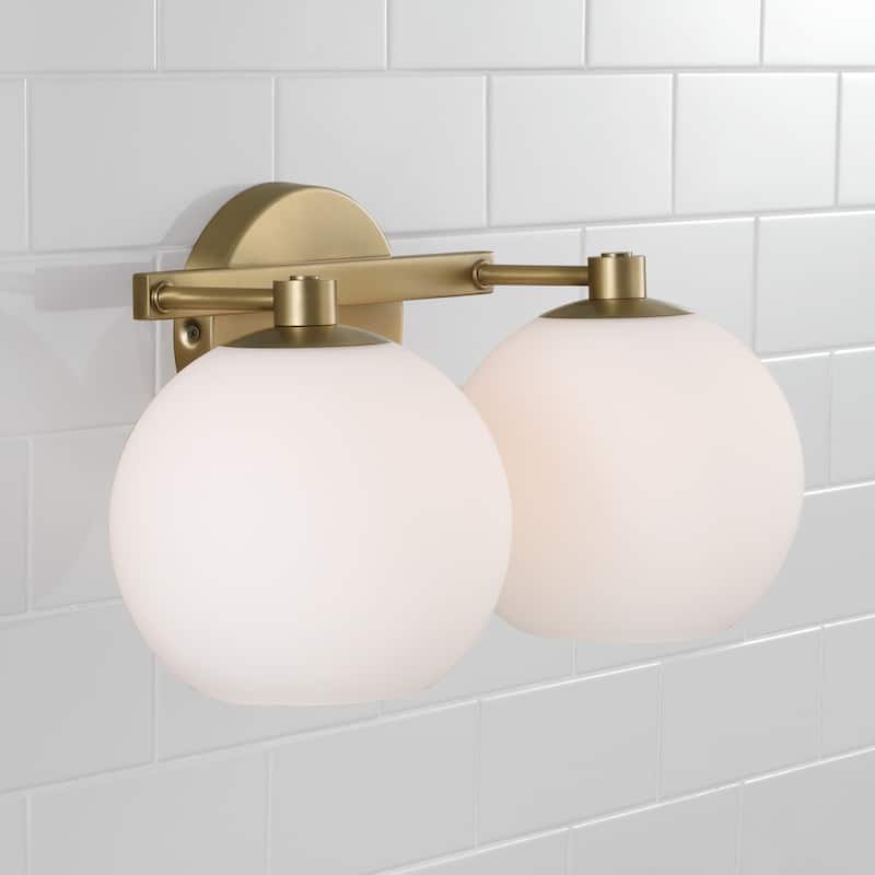 Ansley 2-Light Vanity - 14.75"W x 8"H x 7.75"E