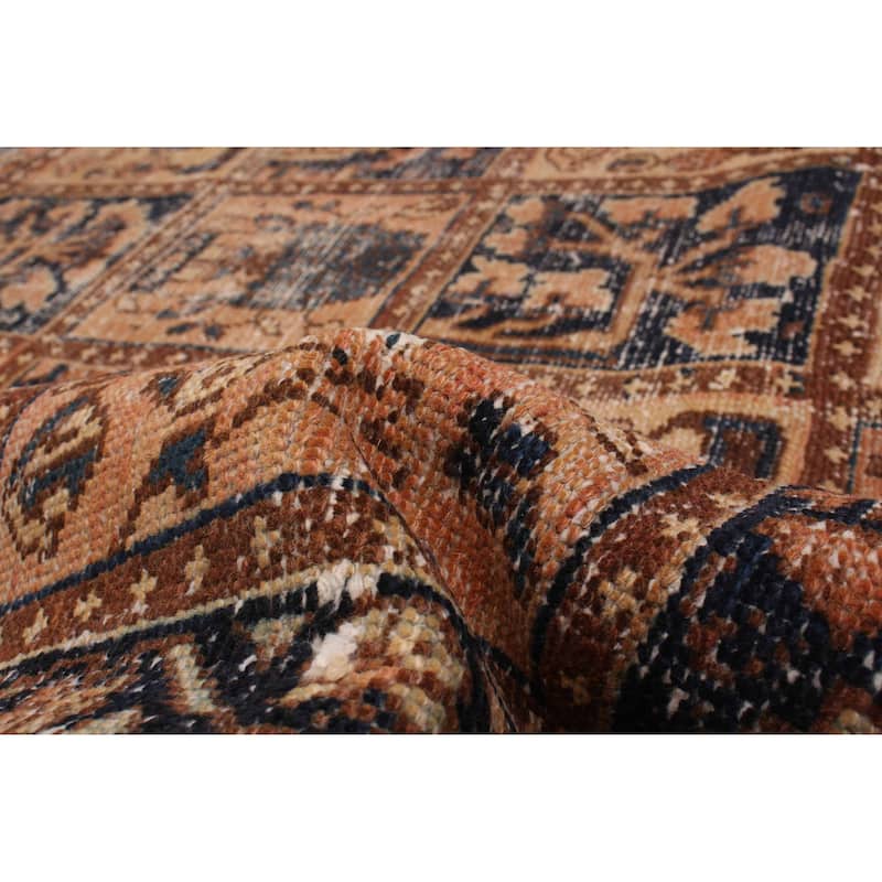 ECARPETGALLERY Hand-knotted Antalya Vintage Copper Wool Rug - 6'11 x 9'5