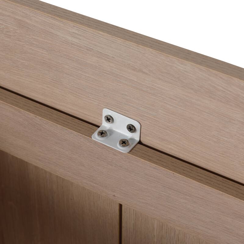 24" Bathroom Vanity Cabinet with 2 Soft-Close Doors, Adjustable Storage Shelves, Freestanding, Eco-Friendly Plywood