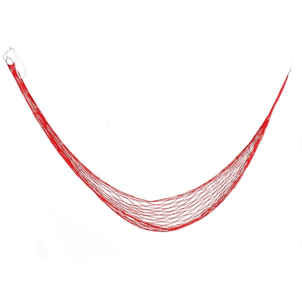 Outdoor Camping Nylon Nest Swing Sleeping Bed Portable Hanging Hammock Red