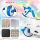 preview thumbnail 4 of 25, Gymax 12V Kids Ride on Unicorn Toy w/ Training Wheels Music One-button