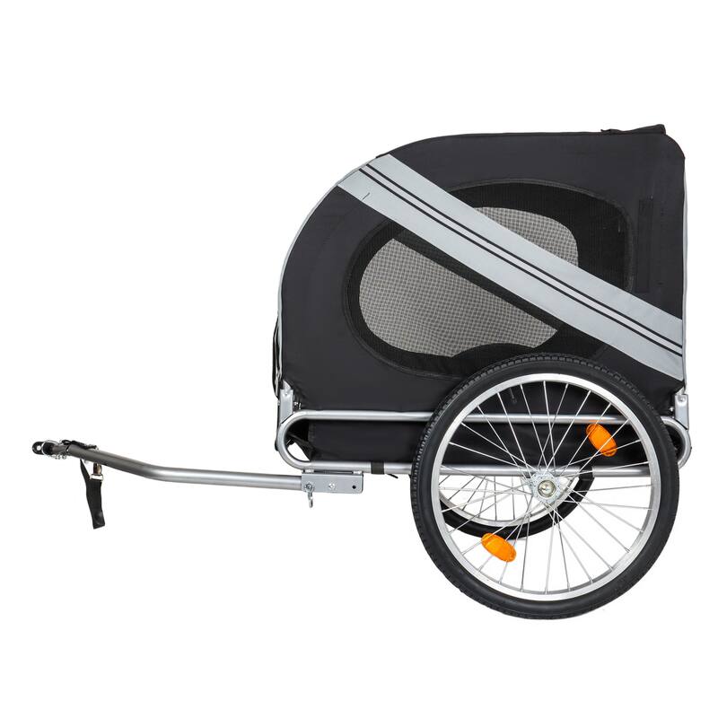 Large Folding Bike Trailer for Dogs, 100LB Capacity All-Terrain Pet Carrier for Cycling, Jogging, Camping & Outdoor Adventures