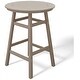 preview thumbnail 61 of 111, Polytrends Laguna Hdpe All Weather Outdoor Patio 35" Round Bar Table