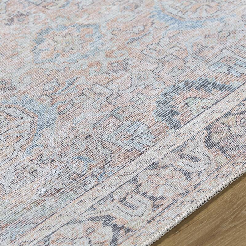 Livabliss Kemer Traditional Medallion Indoor/Outdoor Area Rug