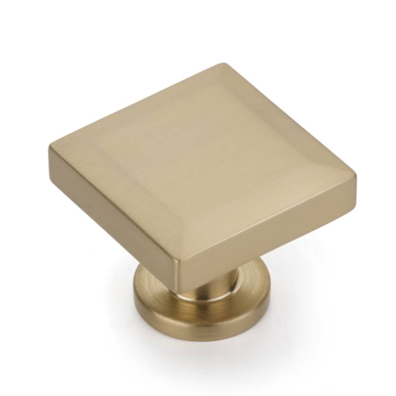 Schaub and Company Heathrow 1-1/4" Contemporary Square Solid Brass - Signature Satin Brass