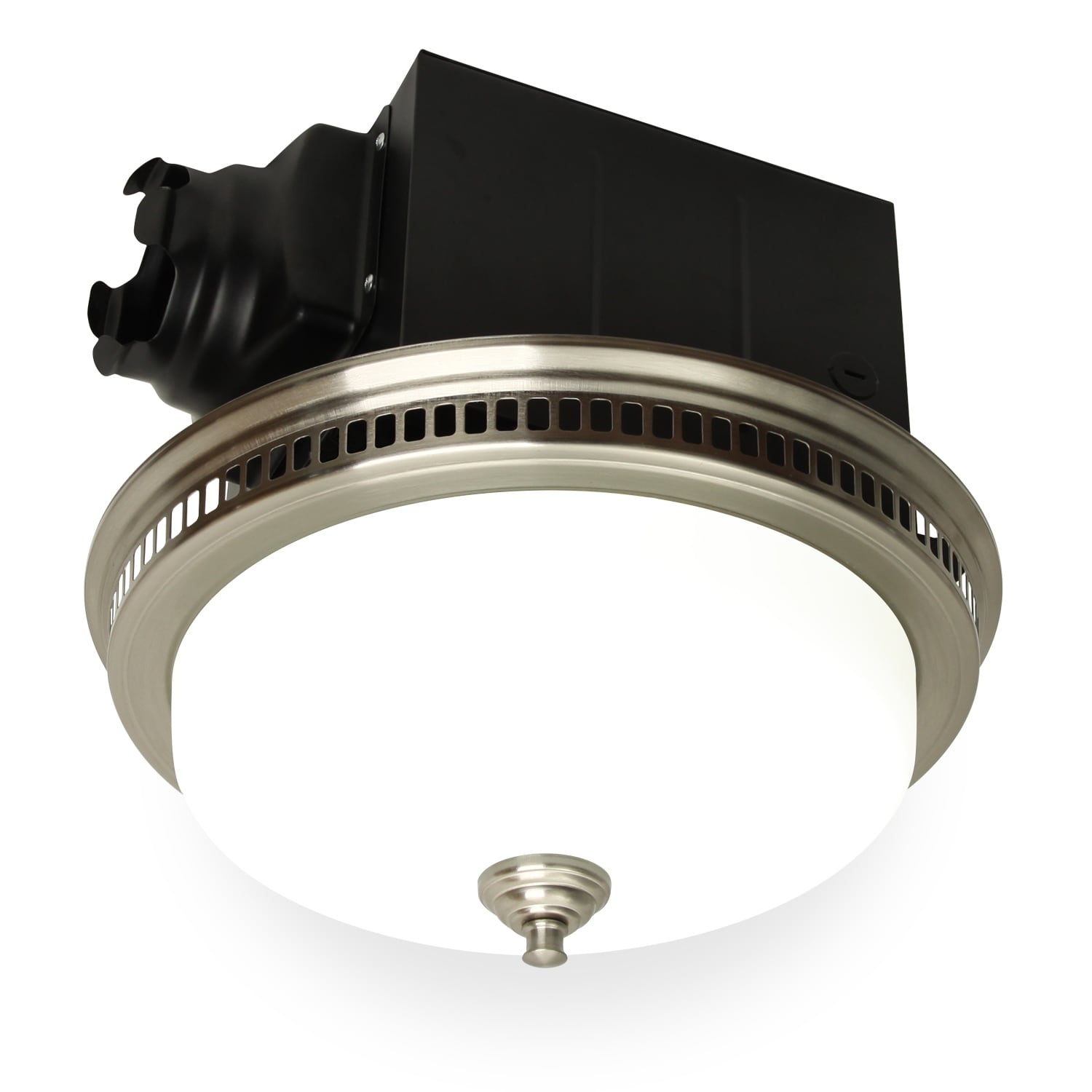 Bathroom chandelier with exhaust fan outlet