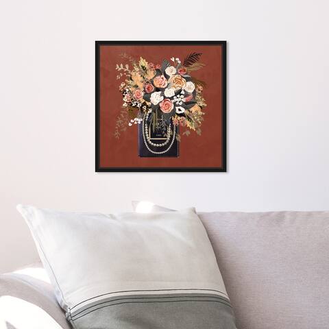 Oliver Gal 'Fall Floral Perfume' Glam Bronze Wall Art Canvas Print
