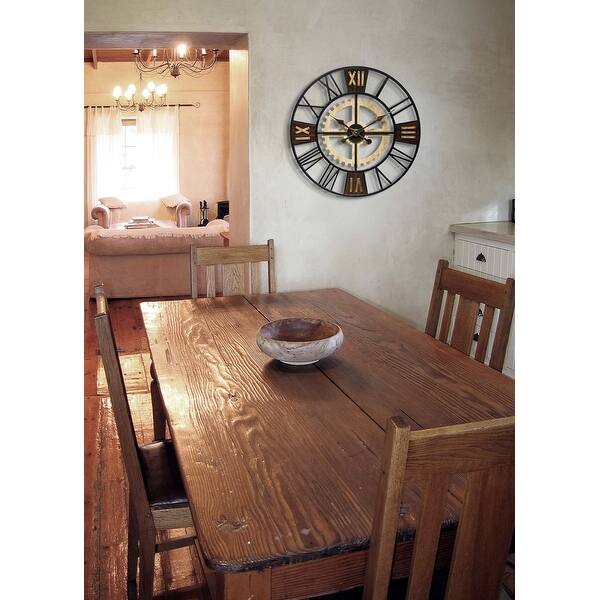 Shop Graham 24 Inch Decorative Roman Numeral Wood Wall Clock 24