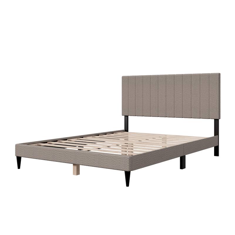 Queen Size Upholstered Platform Bed