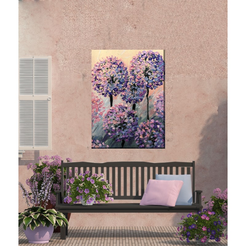 Artistic Allium Indoor/Outdoor Art 30"x40"