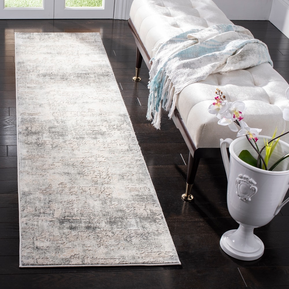 SAFAVIEH Vogue Lida Modern & Contemporary Abstract Beige/Charcoal Rug