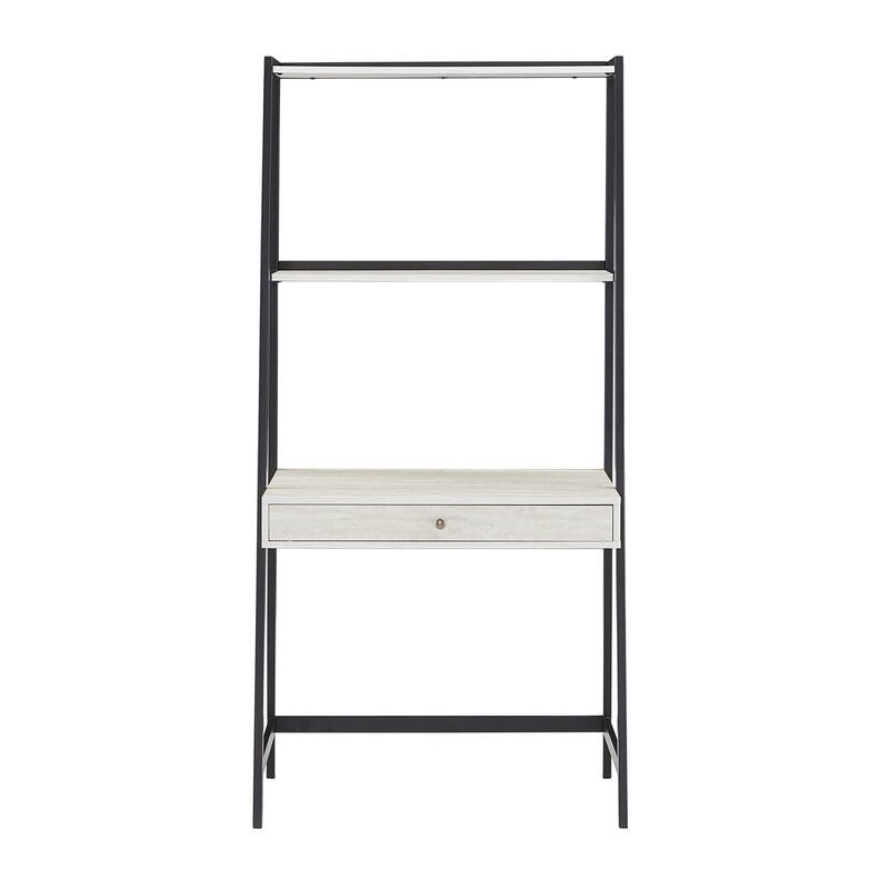 Naya Marble 3-Piece Ladder Desk and Bookcase Set by iNSPIRE Q Modern