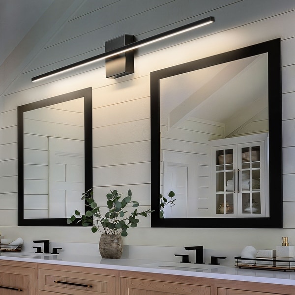 Bathroom light fixture above mirror hot sale