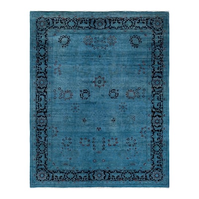 Vibrance, One-of-a-Kind Hand-Knotted Area Rug - Gray, 8' 3" x 10' 1" - 8' 3" x 10' 1"