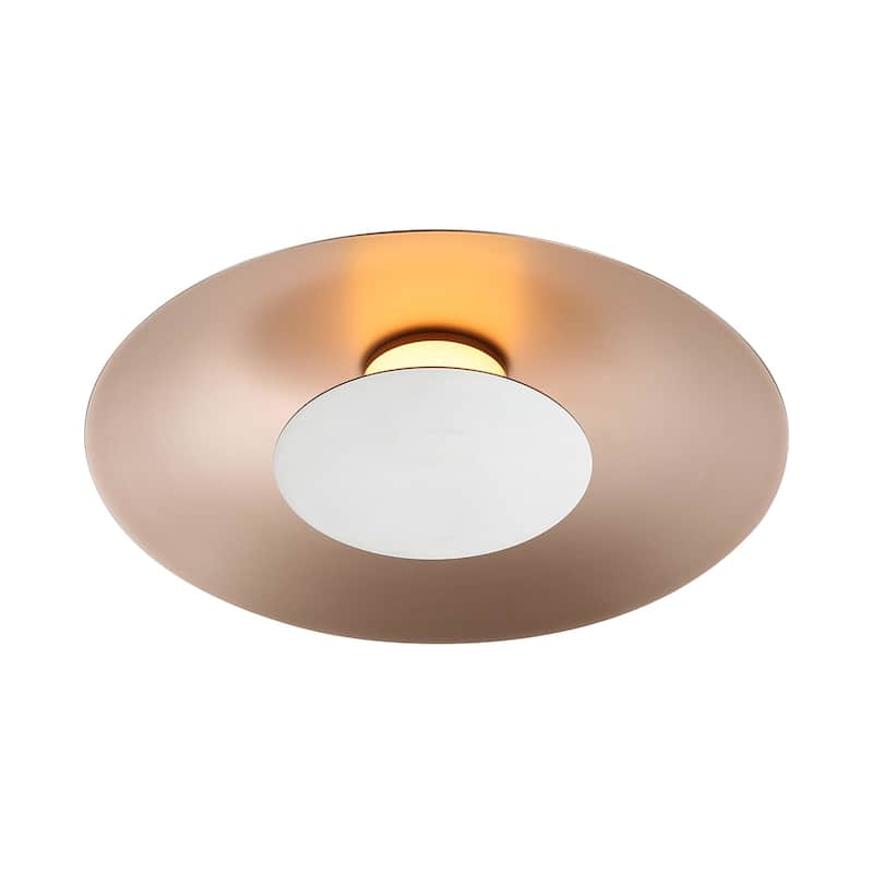 Golden Lighting 6400-FM12 FRG Luma 12" Wide Semi-flush Ceiling Fixture
